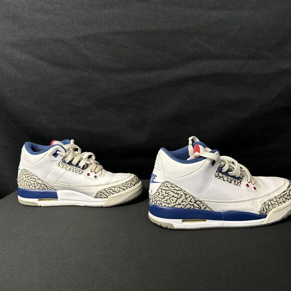 Nike Air Jordan III 3 OG True Blue Retro 2016 854261-106 sz 5.5Y pre-owned - Picture 5 of 8